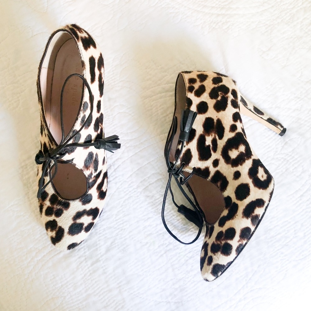 Kate Spade Leopard Heels Size 5.5